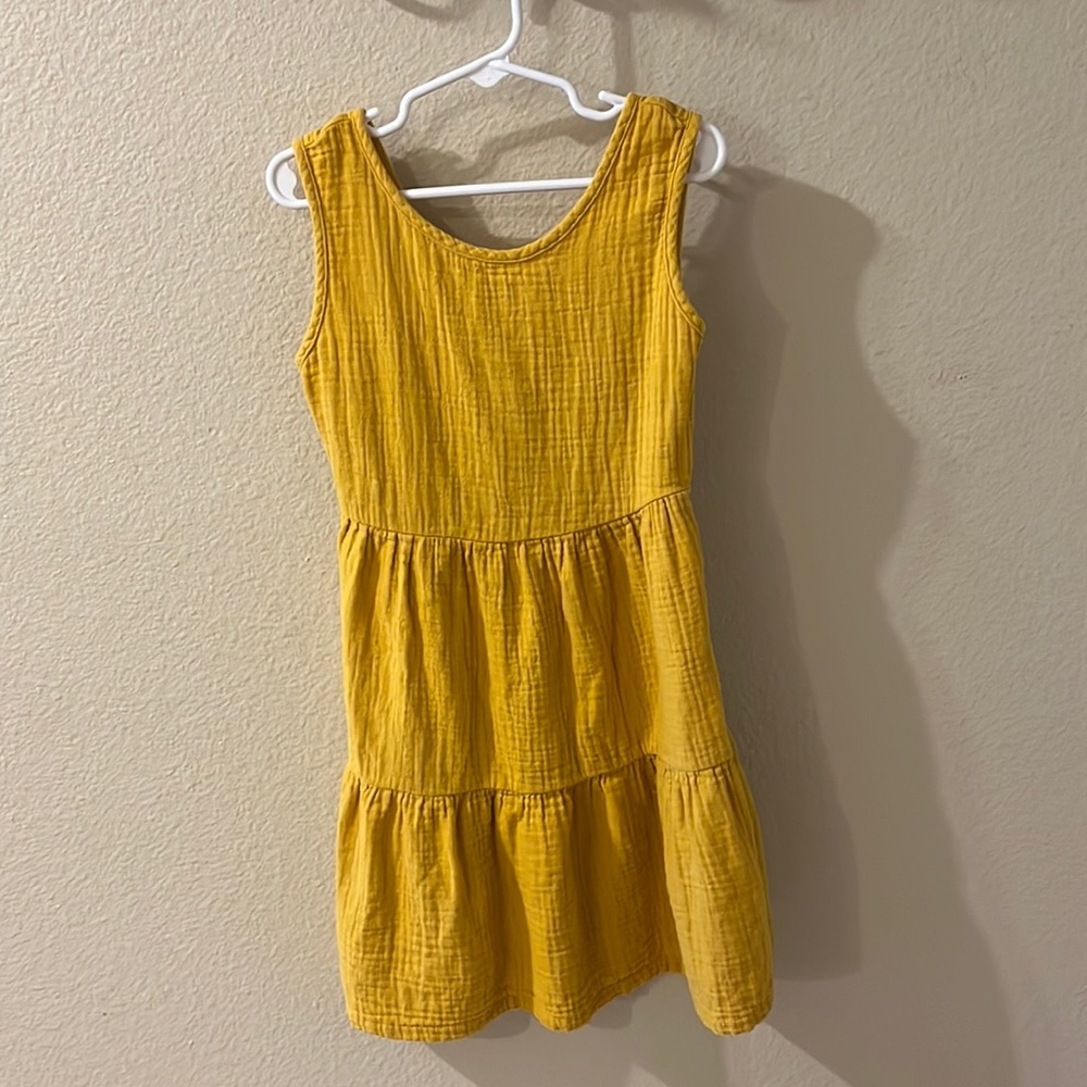Cat and jack, mustard color dress size s (6/6x)